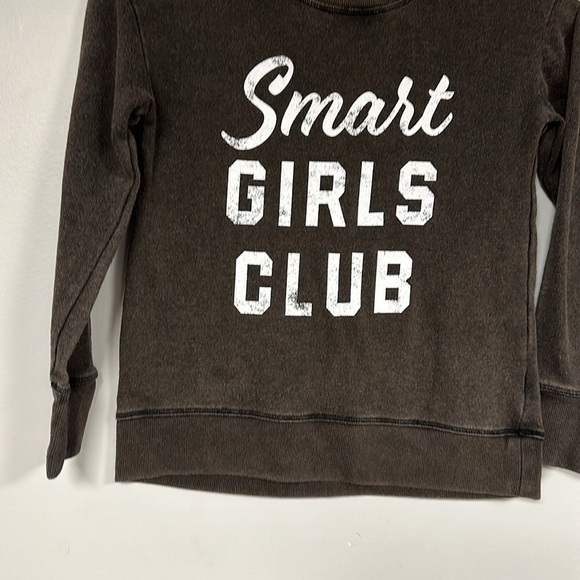 Cute Justice Girls Long Sleeve GRAPHIC Brown  Sweatshirt, 8, SMART GIRLS CLUB - Picture 6 of 7